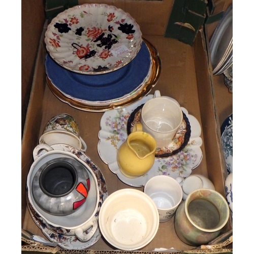 366 - Three boxes of 19thC and later ceramics af (3)