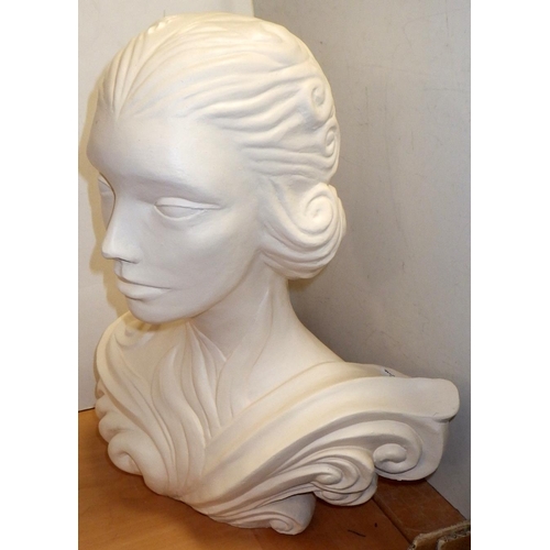375 - A milner's shop female bust