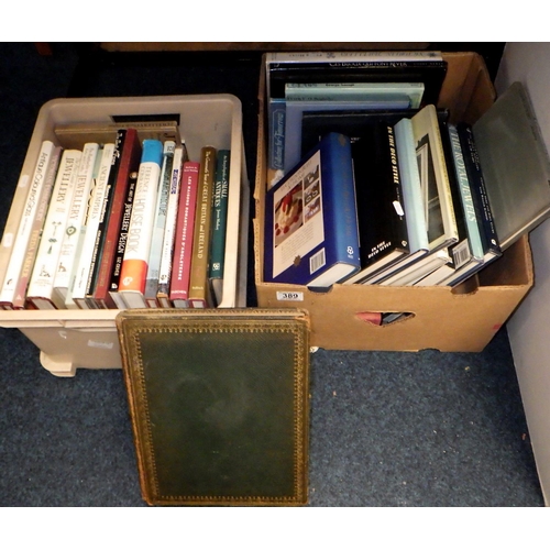 389 - Two boxes of various books to inc Jewellery, collectors' interest (2)