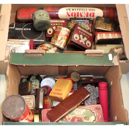 396 - A quantity of miscellaneous vintage advertising tins (2)