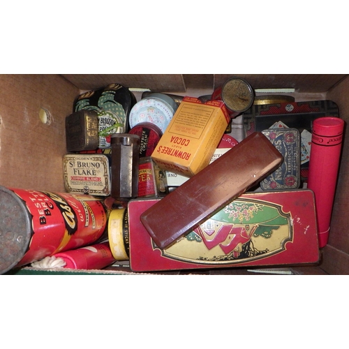 396 - A quantity of miscellaneous vintage advertising tins (2)