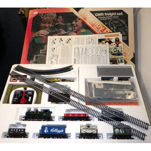 399 - A boxed Hornby GWR electric freight train set