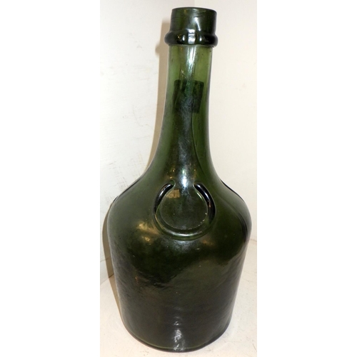 421 - A vintage Benedictine bottle, LNER bottle and a ribbed bottle (3)
