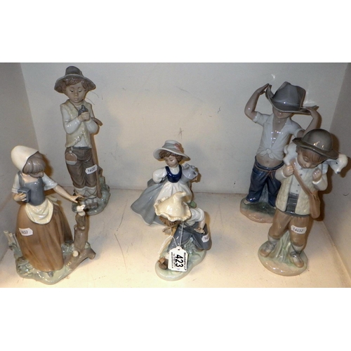 423 - A group of Nao figures (6)