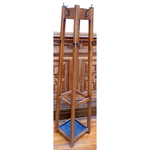 750 - A freestanding hat stand, ex Bootham Park Hospital