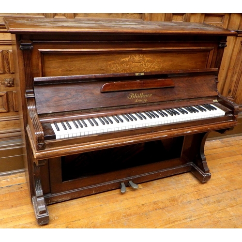 755 - A Bluthner upright piano (a/f), ex Bootham Park Hospital - GOV.UK IVORY SUBMISSION REF HFPDJDYB