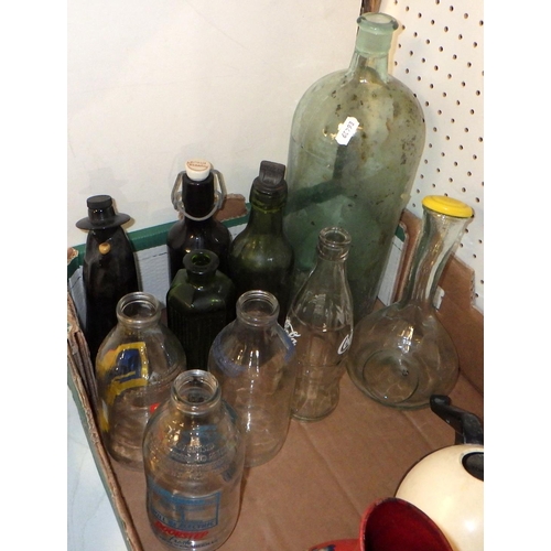 522 - Two large bottles together with further bottles etc