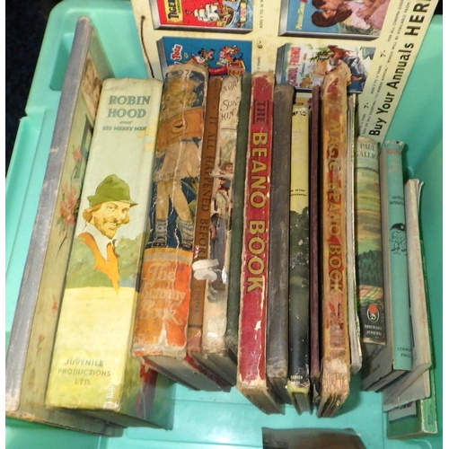 534 - Three boxes of misc books, some children annuals (3)