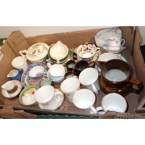 537 - Three boxes of ceramics to inc Wedgwood, Tuscan etc (3)