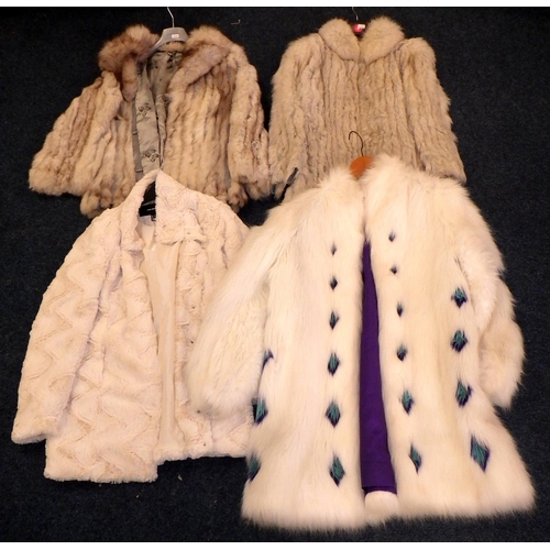 563 - Four fur/faux fur coats