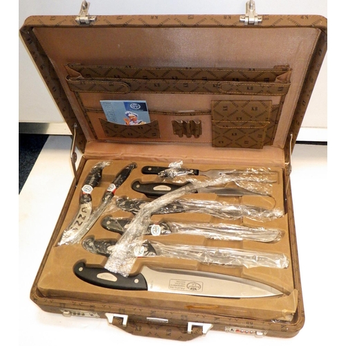 582 - A cased set of Kaiserbach culinary knives