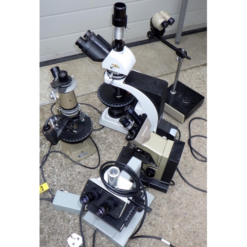 932 - Four microscopes and further items