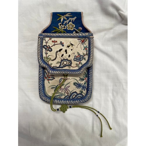 594 - A Chinses embroidered silk