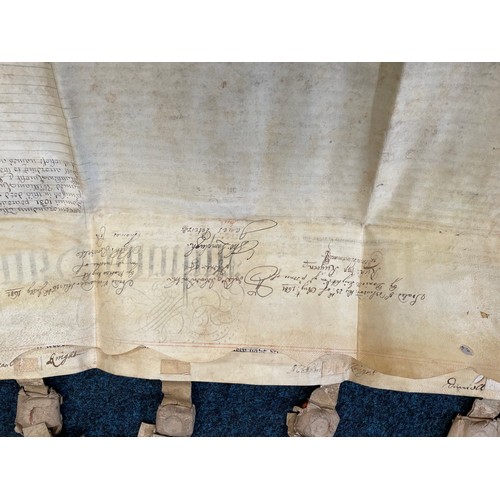 604 - A group of 17thC dated and later Indentures some on vellum