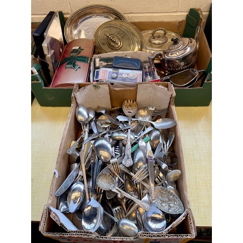 9 - A Qty of misc silver plate etc
