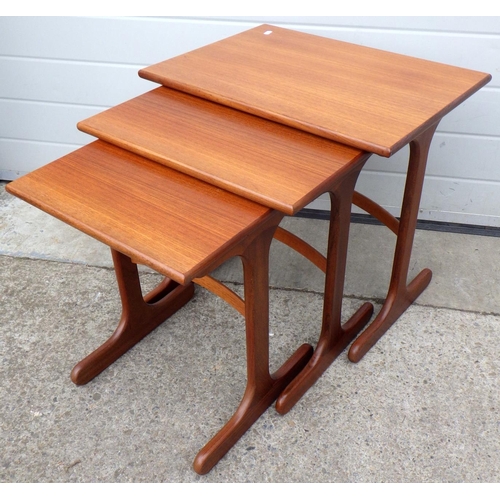 616 - A G. Plan teak nest of occasional tables