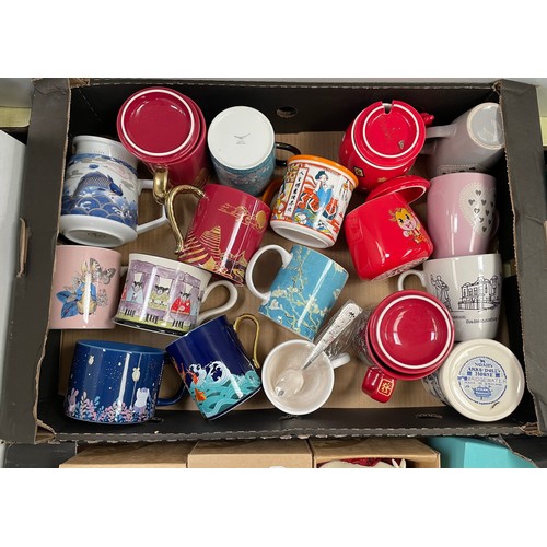 259 - Three boxes of various Cups to include Bridgewater cup, Harrods cups etc (3)