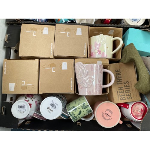 259 - Three boxes of various Cups to include Bridgewater cup, Harrods cups etc (3)