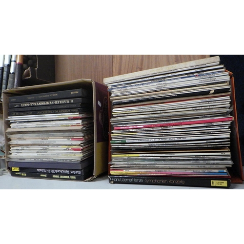 113 - Two boxes of misc Classical interest LPs (2)