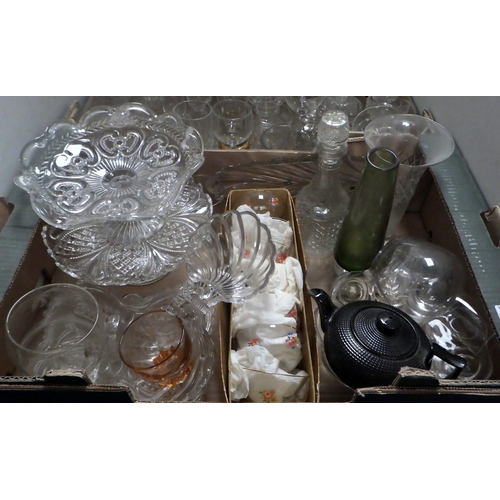 116 - Two boxes of glass ware