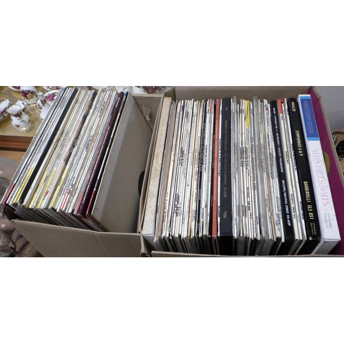 130 - Two boxes of misc Classical interest LPs (2