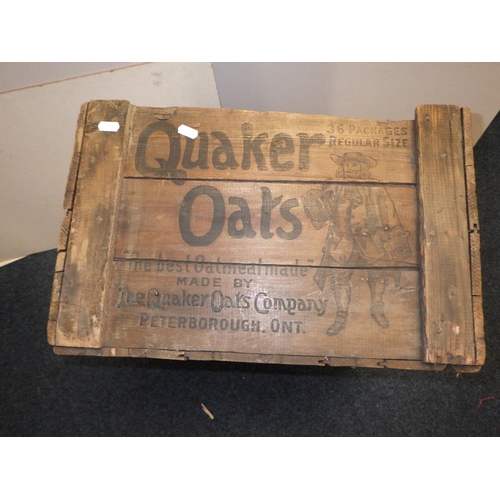 344 - A large vintage Quaker Oats crate