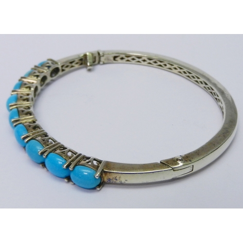 44 - A statement necklace comprising mixed stones incl opal doublets in a silver metal setting marked Col... 