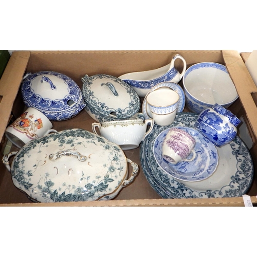 227 - A qty of misc ceramics to inc a part Wedgwood Kashmir coffee set, Melba Art Deco tea pot and stand, ... 