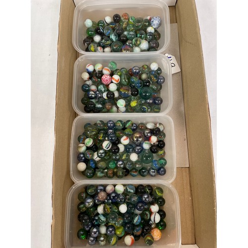 180 - A qty of misc glass marbles