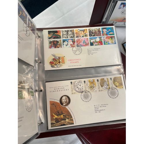 168 - An extensive collection of Royal Mail First Day covers presented in ten 