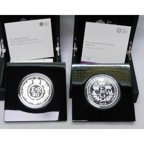 140 - Royal Mint Silver Collectors' Coins: a 2016 £10 coin 
