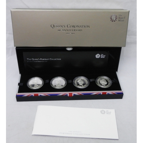 146 - Royal Mint Collectors' Coins: a 2013 £5 four-coin silver proof set 