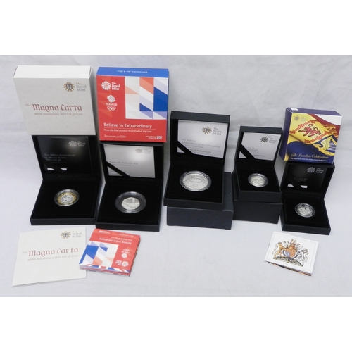 153 - Royal Mint Collectors' Coins: a 2015 UK 