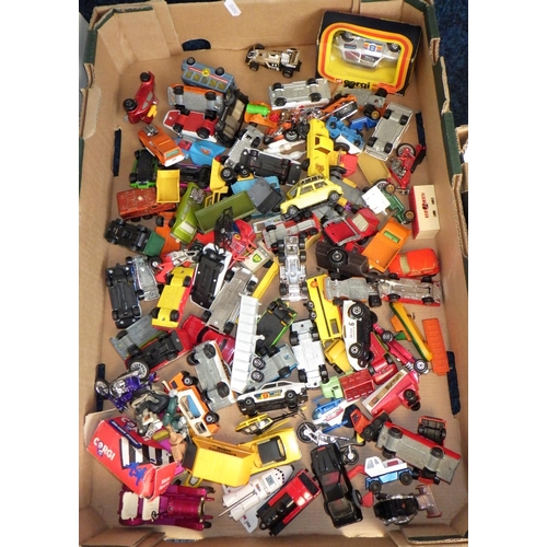 29 - A qty of die-cast models incl cars and lorries, Dinky, Matchbox, Corgi etc.  Most a/f (2)