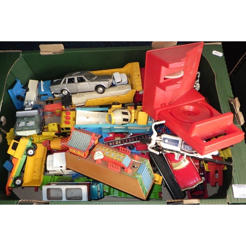 30 - A qty of die-cast models incl cars and lorries, Dinky, Matchbox, Corgi etc.  Most a/f (3)