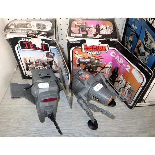 36 - A group of Star Wars vehicles, Tri-pod Laser, Cannon etc (6)