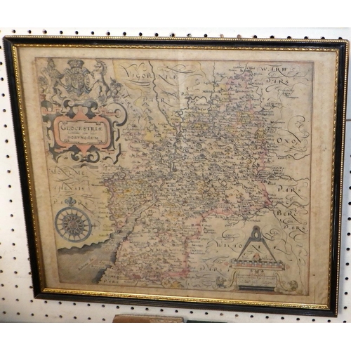 53 - Two Rob Morden framed maps together with two further framed maps (4)