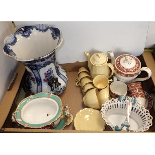 131 - A large qty of misc ceramics to inc Doulton Burslem spill vase, Losol ware, etc AF (4)