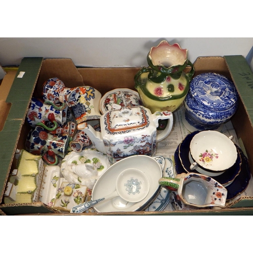 131 - A large qty of misc ceramics to inc Doulton Burslem spill vase, Losol ware, etc AF (4)