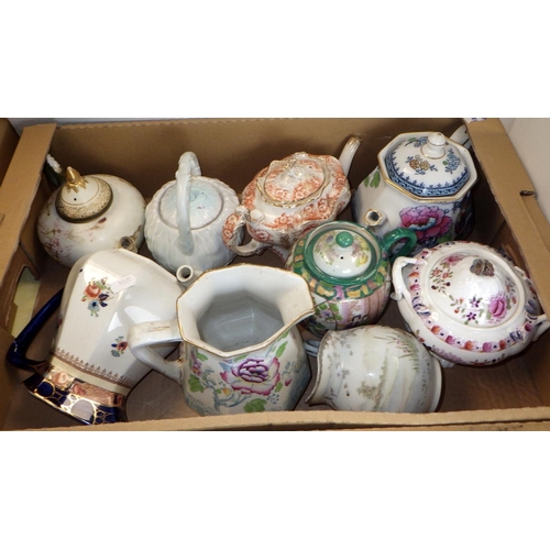 133 - A large qty of misc ceramics to inc tea pots, tea ware etc af (4)