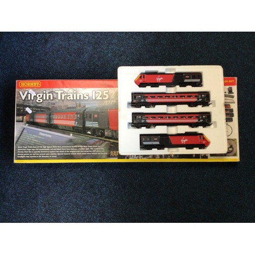 13 - A part Hornby Virgin Trains 125 set together with a Hornby Seagull engine and carriage together with... 