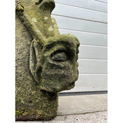 821 - A stone fragment 45cm tall