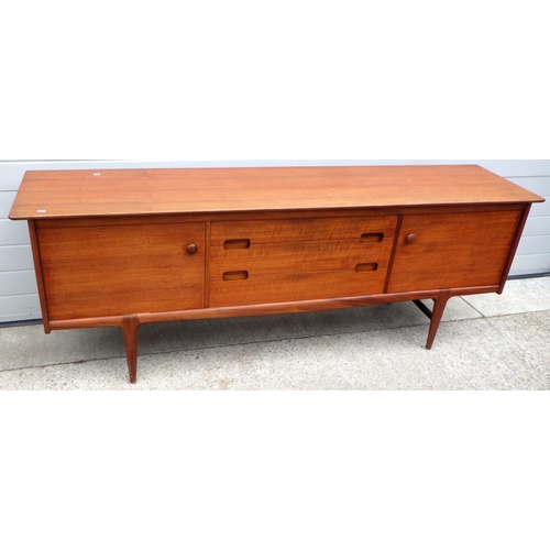 A John Herbert design Younger teak sideboard, 210cm long