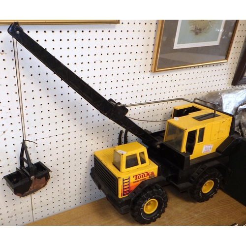 56 - Two large Tonka turbo diesel toys