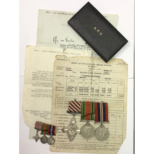 343 - A WW2 and later RAF medal group comprising a late George VI Air Force Cross, officially dated 1951 (...