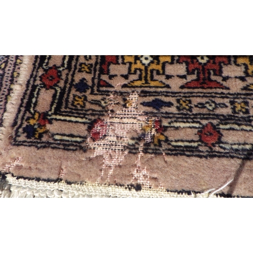 706 - A Pakistani style rug 100 x 160cm together with a further rug 125 x 200cm , moth damage (2)