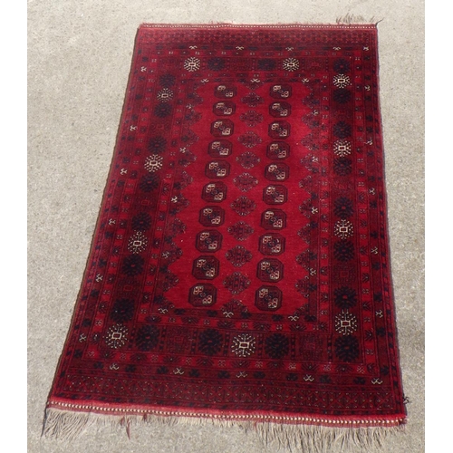 708 - A Turkman design Afghan Rug 115 x 200cm