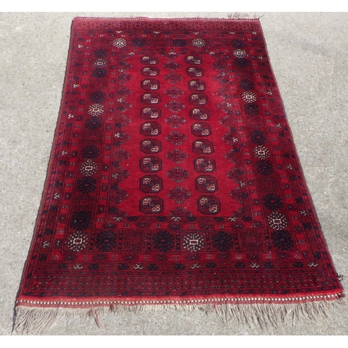 708 - A Turkman design Afghan Rug 115 x 200cm