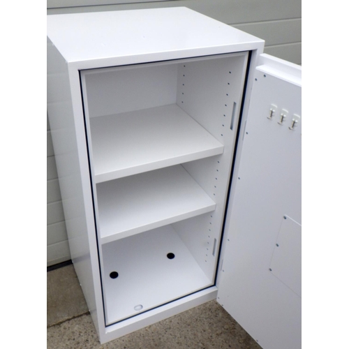 729 - A Phoenix safe with combination lock, 60cm wide x 53cm deep, 122cm tall external dimensions