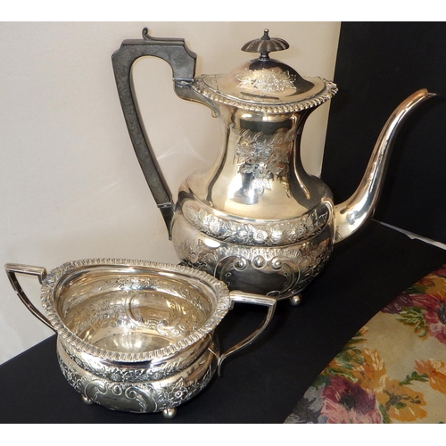 213 - An Elkington & Co five piece silver plated tea set